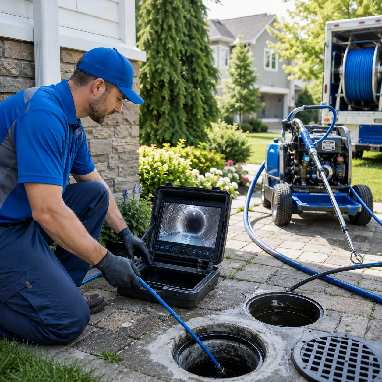 Outdoor drain cleaning professionals serving Troy Mills, IA