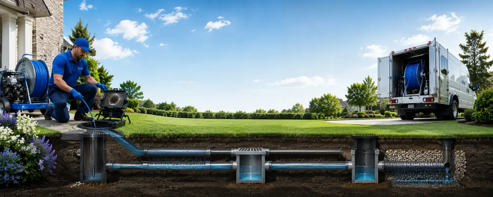 Outdoor drain cleaning information for Troy Mills, IA